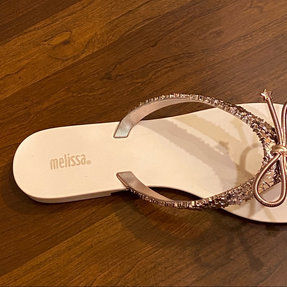 Melissa Rose Gold Harmonic Elements Gel Flip Flop - Picture 5 of 8